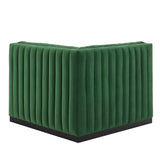 Conjure Channel Tufted Performance Velvet Right Corner Chair - Glam Deco & Modular Sectional Piece