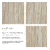 Mirella Faux Travertine Console Table in Travertine