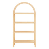 Vexley 60 Inch Arched Bookshelf