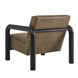 Sereno Vegan Leather Accent Chair in Canyon Oak