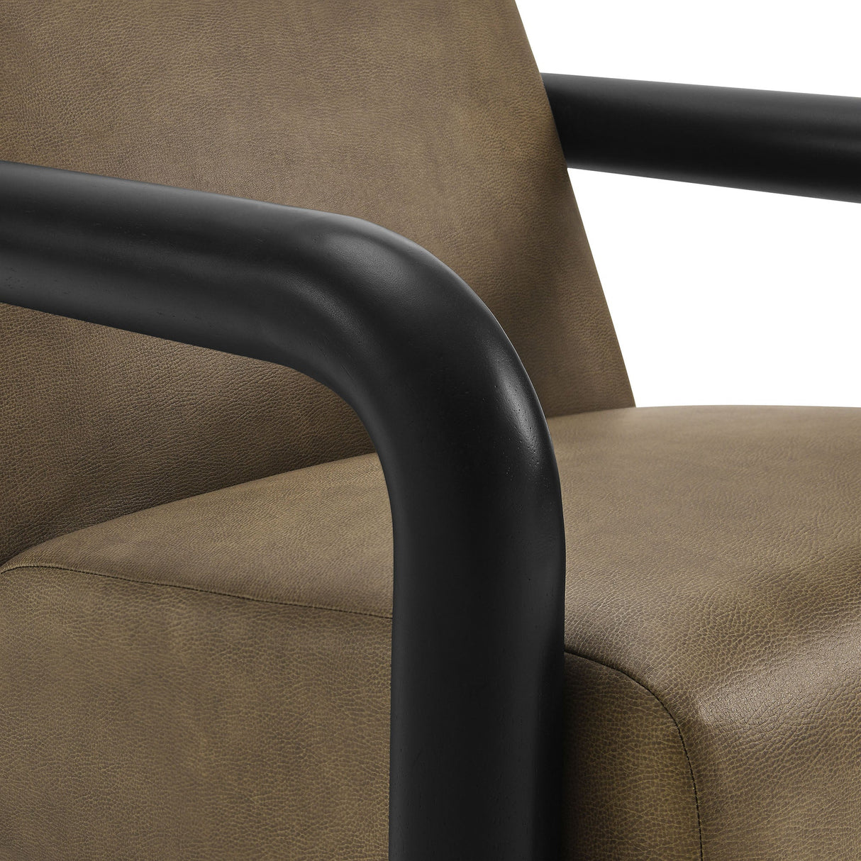 Sereno Vegan Leather Accent Chair in Canyon Oak