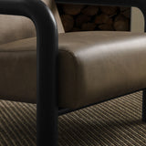 Sereno Vegan Leather Accent Chair in Canyon Oak