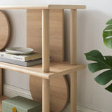 Zadie 55 Inch Console Table in Light Oak
