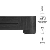 Duval 71 Inch Oval TV Cabinet