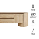 Duval 71 Inch Oval TV Cabinet