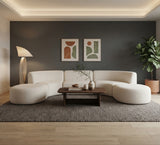 Gorge 5-Piece Modular Euro Sectional Sofa - Modern Minimalist & Reconfigurable Seating