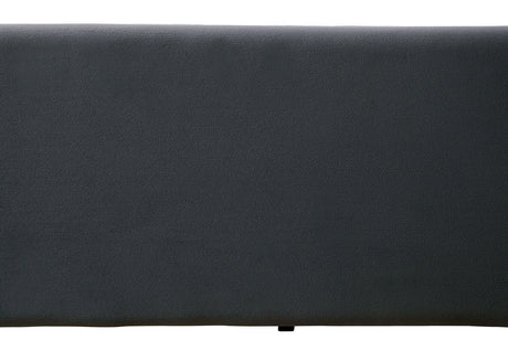 Susanna Tuxedo Button-Tufted Daybed with Trundle - Nailhead Trim Flannelette – Black & Gray, view 6