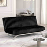 Villeneuve Contemporary Futon Sofa Bed - Black