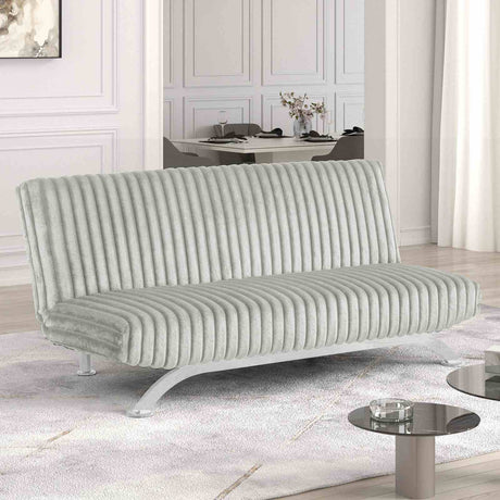 Villeneuve Contemporary Futon Sofa Bed - Light Gray