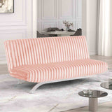 Villeneuve Contemporary Futon Sofa Bed - Pink