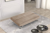Villeneuve Contemporary Futon Sofa Bed - Converts to Bed with Metal Support Legs, 5 Colors – Black & Gray, view 13