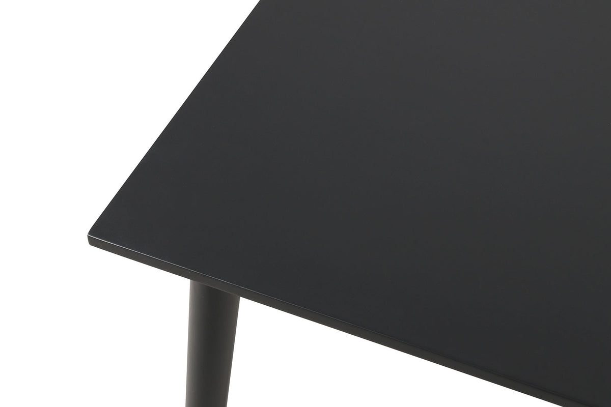 Beale Mid-Century Modern 60" Dining Table & Sets - Spindle-Back Chairs in Black or Walnut – Black & Brown, view 8