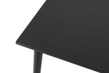 Beale Mid-Century Modern 60" Dining Table & Sets - Spindle-Back Chairs in Black or Walnut – Black & Brown, view 8