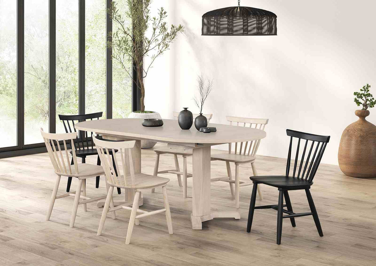 Hines Mid-Century Modern Oval Extendable Dining Table & 7-Piece Set - Oval Table Only (60"-78")