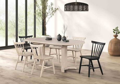 Hines Mid-Century Modern Oval Extendable Dining Table & 7-Piece Set - Oval Table Only (60"-78")