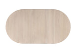 Hines Mid-Century Modern Oval Extendable Dining Table & 7-Piece Set - Double Pedestal & White Oak – Natural & Black, view 6