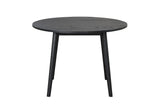 Yate Mid-Century 42" Round Dining Table, 5-Piece Set & Spindle Back Chairs in Black or Natural Oak – Black & Natural, view 7