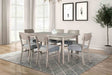 Keynes 59" Transitional Dining Table & 7-Piece Set - Dining Table Only