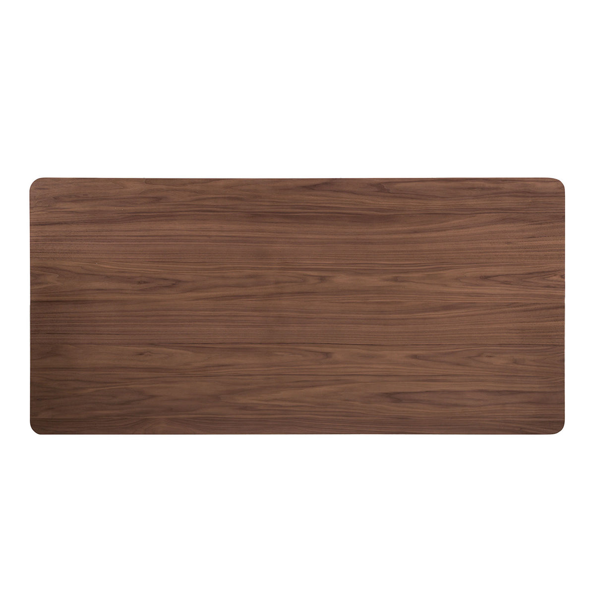 Viken Mid-Century Modern 71" Dining Table, Set & Chairs - Curved Panel Back Chairs in Walnut – Brown & Beige, view 3