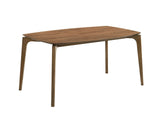 Ebikon Mid-Century Modern Dining Collection - Oval, Rectangular & Counter Tables with Boucle Chairs in Walnut – Brown & Beige, view 8