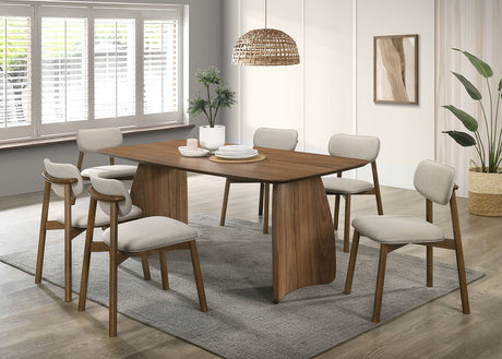 Alnwick Mid-Century Modern 71" Dining Table & Dining Set - Table Only