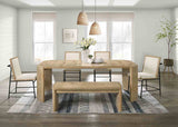 Edenbridge Contemporary Oak Dining Table & Set - Extendable Table Only (66"-84")