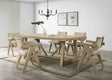 Guisborough Contemporary 84" Trestle Dining Table & Set - Table Only (84")
