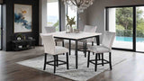 Sabro Contemporary Marble Top Dining Table & Dining Set - Square Table Only (54")