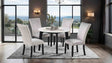 Sabro Contemporary Marble Top Dining Table & Dining Set - Round Table Only (45")