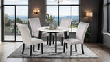 Sabro Contemporary Marble Top Dining Table & Dining Set - Round Table Only (45")