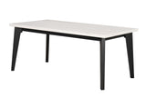 Sabro Contemporary Marble Top Dining Table & Dining Set - Round, Square or Rectangular at Dining or Counter Height – Black & White, view 13