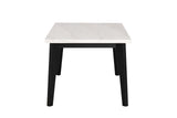 Sabro Contemporary Marble Top Dining Table & Dining Set - Round, Square or Rectangular at Dining or Counter Height – Black & White, view 15