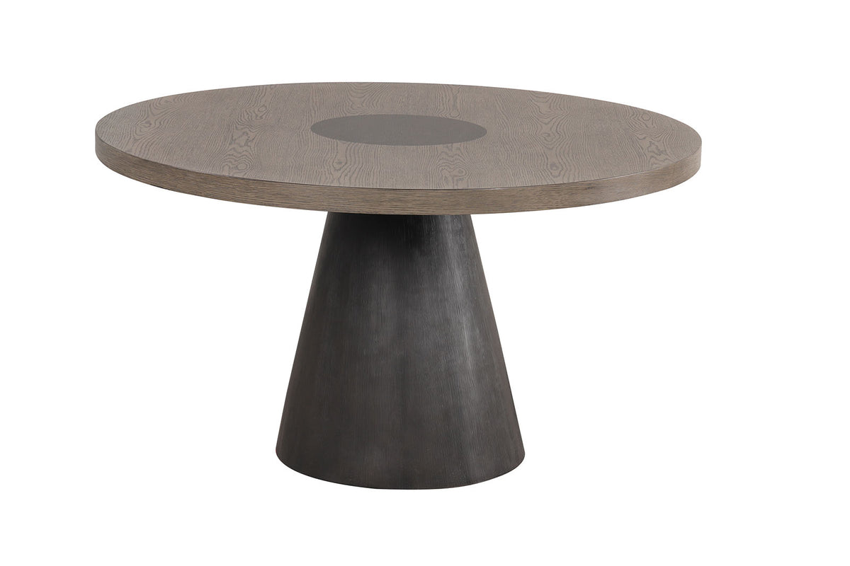 Broager Contemporary Dining Collection - 54" Round or Square Pedestal Table with Boucle Caster or Swivel Chairs – Natural & Brown, view 11