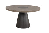 Broager Contemporary Dining Collection - 54" Round or Square Pedestal Table with Boucle Caster or Swivel Chairs – Natural & Brown, view 11