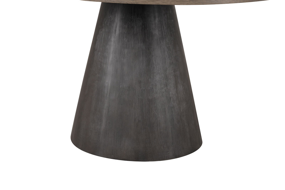 Broager Contemporary Dining Collection - 54" Round or Square Pedestal Table with Boucle Caster or Swivel Chairs – Natural & Brown, view 14
