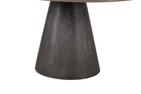 Broager Contemporary Dining Collection - 54" Round or Square Pedestal Table with Boucle Caster or Swivel Chairs – Natural & Brown, view 14