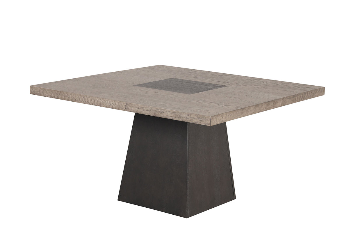 Broager Contemporary Dining Collection - 54" Round or Square Pedestal Table with Boucle Caster or Swivel Chairs – Natural & Brown, view 15