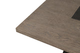 Broager Contemporary Dining Collection - 54" Round or Square Pedestal Table with Boucle Caster or Swivel Chairs – Natural & Brown, view 16