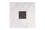 Grasten Contemporary Marble Top Dining Collection - 70" Dining or 54" Counter Height Table & Sets in Dark Walnut – Brown & White, view 6