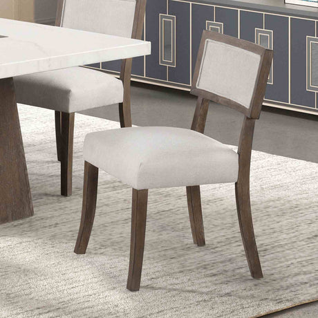 Grasten Contemporary Marble Top Dining Collection - 2 Side Chairs