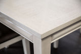 Hinwitz Transitional 90" Dining Table & Sets - Faceted Panel Back Chairs in White Oak or Espresso – Brown & Natural, view 7