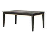 Kenyada Contemporary 72" Dining Table - Glass Top with Dovetail Joinery in Espresso – Brown, view 4