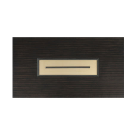 Kenyada Contemporary 72" Dining Table - Glass Top with Dovetail Joinery in Espresso – Brown, view 6
