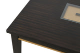 Kenyada Contemporary 72" Dining Table - Glass Top with Dovetail Joinery in Espresso – Brown, view 7
