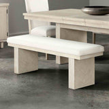 Hagerman Modern Farmhouse 94" Extendable Dining Table & Set - Bench
