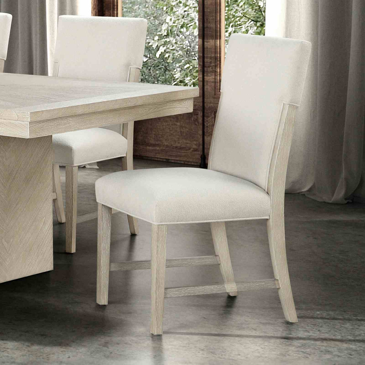 Hagerman Modern Farmhouse 94" Extendable Dining Table & Set - 2 Side Chairs