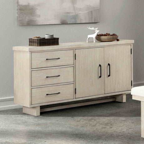 Hagerman Modern Farmhouse 94" Extendable Dining Table & Set - Sideboard