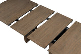 Clements Modern Farmhouse Dining Collection - 102" Extendable Plinth Table, Chairs & Glass-Door Sideboard in Oak – Natural & Brown, view 11