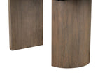 Clements Modern Farmhouse Dining Collection - 102" Extendable Plinth Table, Chairs & Glass-Door Sideboard in Oak – Natural & Brown, view 12