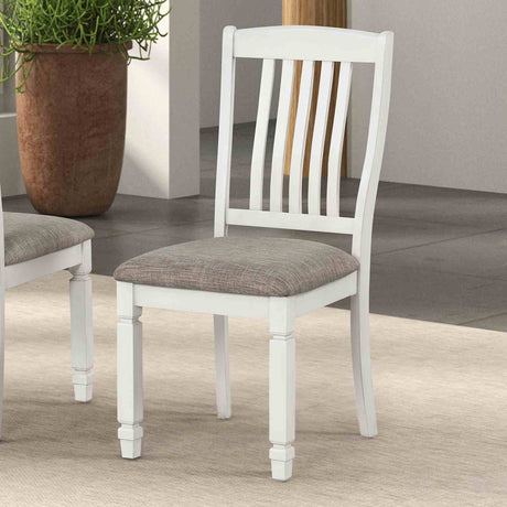 Pendola Rustic Farmhouse 72" Dining Table with Drawers & Set - 2 Side Chairs